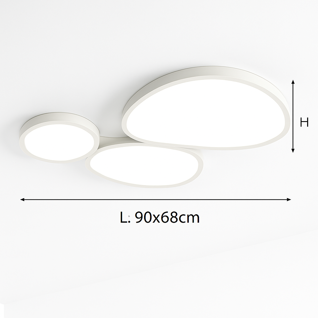 plafonnier led moderne à intensité variable pour intérieur décoratif