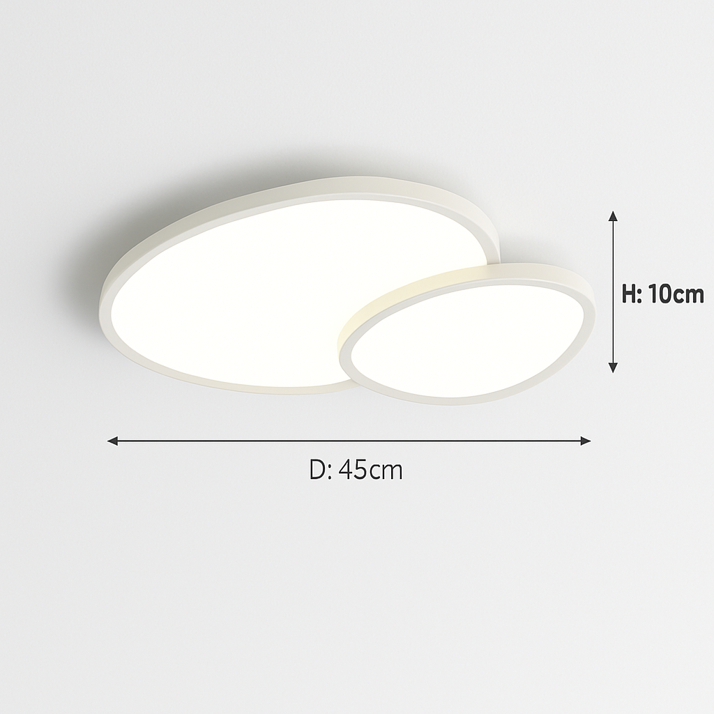 plafonnier led moderne à intensité variable pour intérieur décoratif