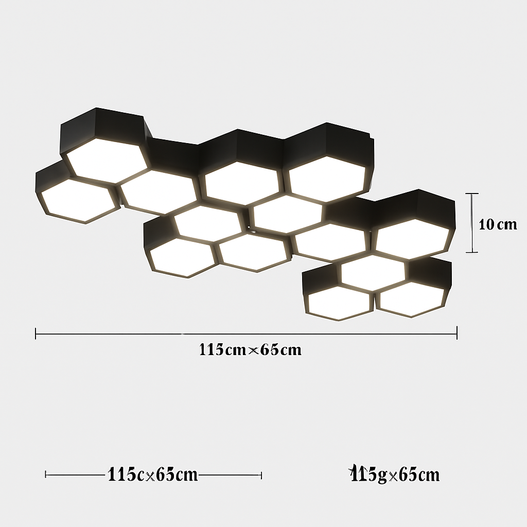 plafonnier led moderne à intensité variable pour intérieur décoratif