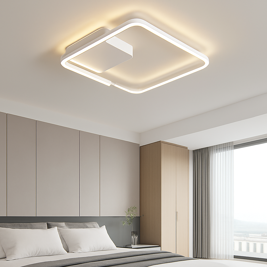 plafonnier led moderne à intensité variable pour intérieur minimaliste