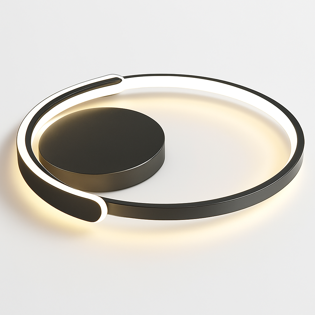 plafonnier led moderne à intensité variable pour intérieur minimaliste