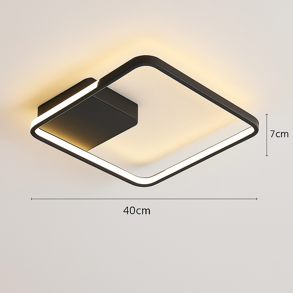 plafonnier led moderne à intensité variable pour intérieur minimaliste