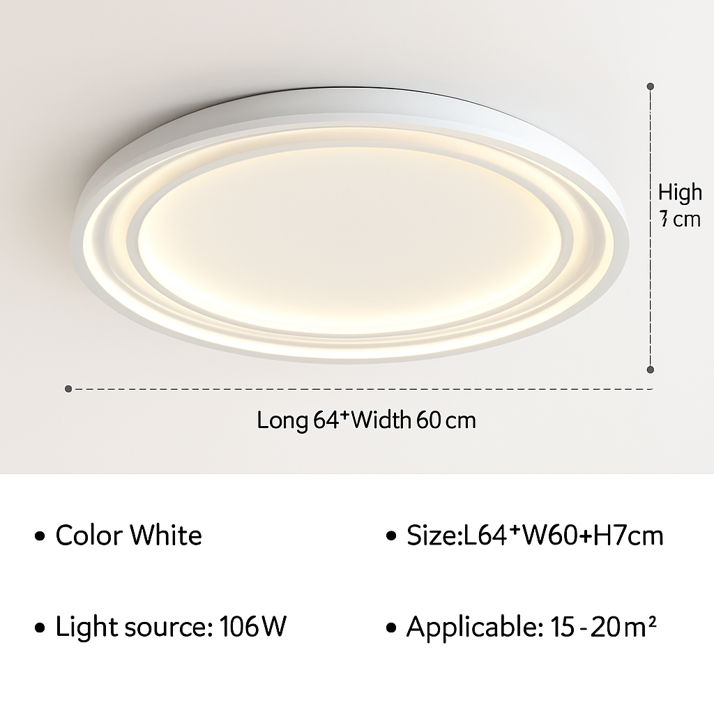 plafonnier led moderne élégant pour décoration intérieure lumineuse
