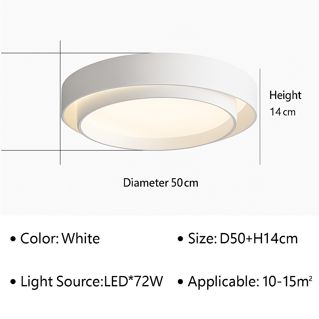 plafonnier led moderne élégant pour décoration intérieure lumineuse