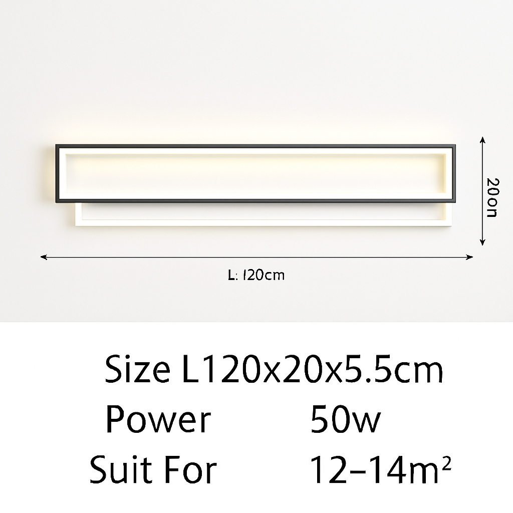 plafonnier led moderne longue bande pour éclairage général