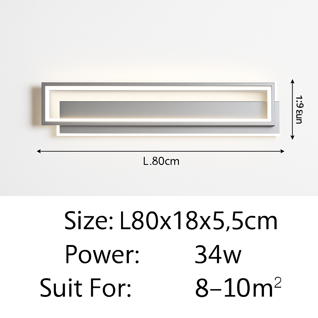 plafonnier led moderne longue bande pour éclairage général