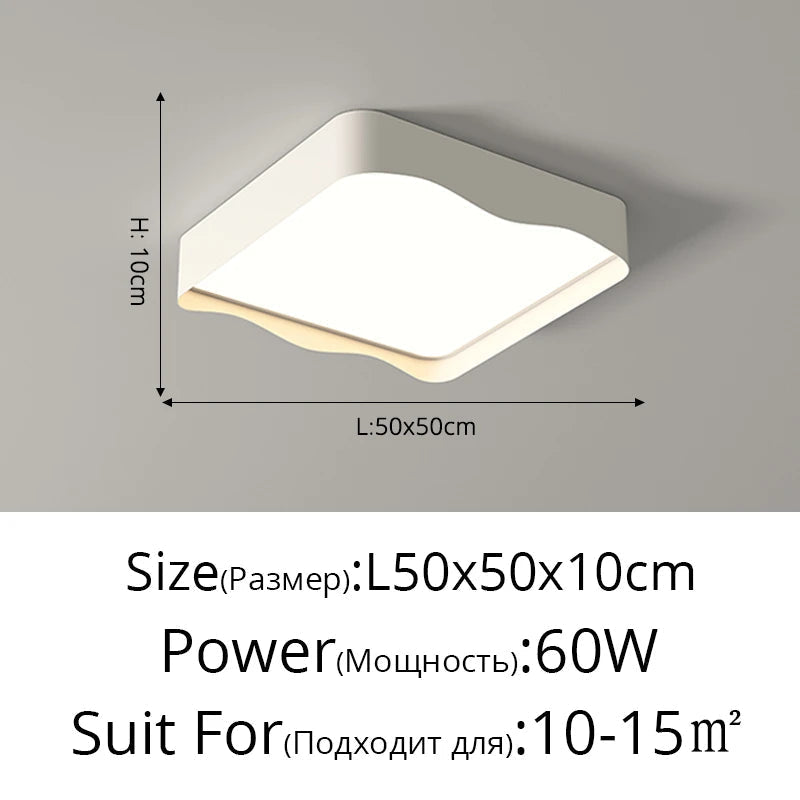plafonnier led moderne minimaliste économie d'énergie protection des yeux