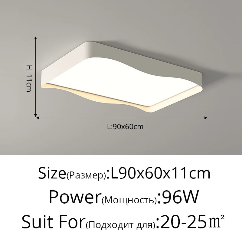 plafonnier led moderne minimaliste économie d'énergie protection des yeux