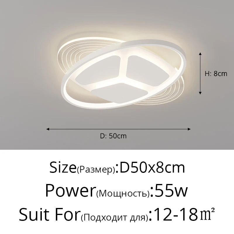 plafonnier led moderne minimaliste pour une atmosphère élégante