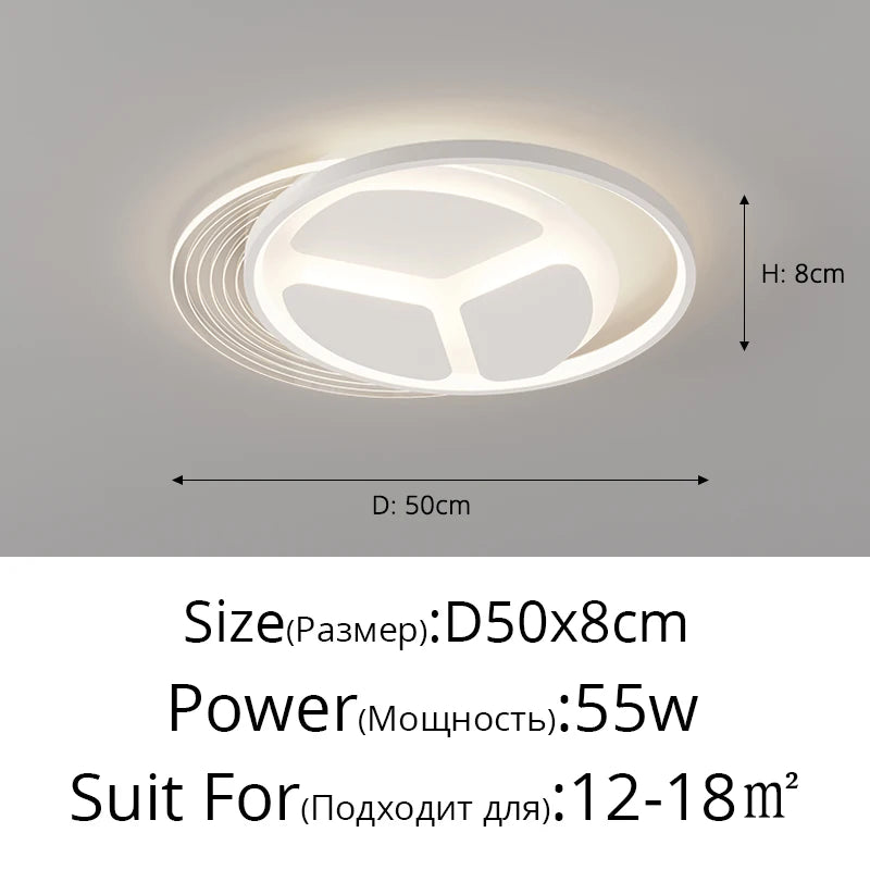 plafonnier led moderne minimaliste pour une atmosphère élégante