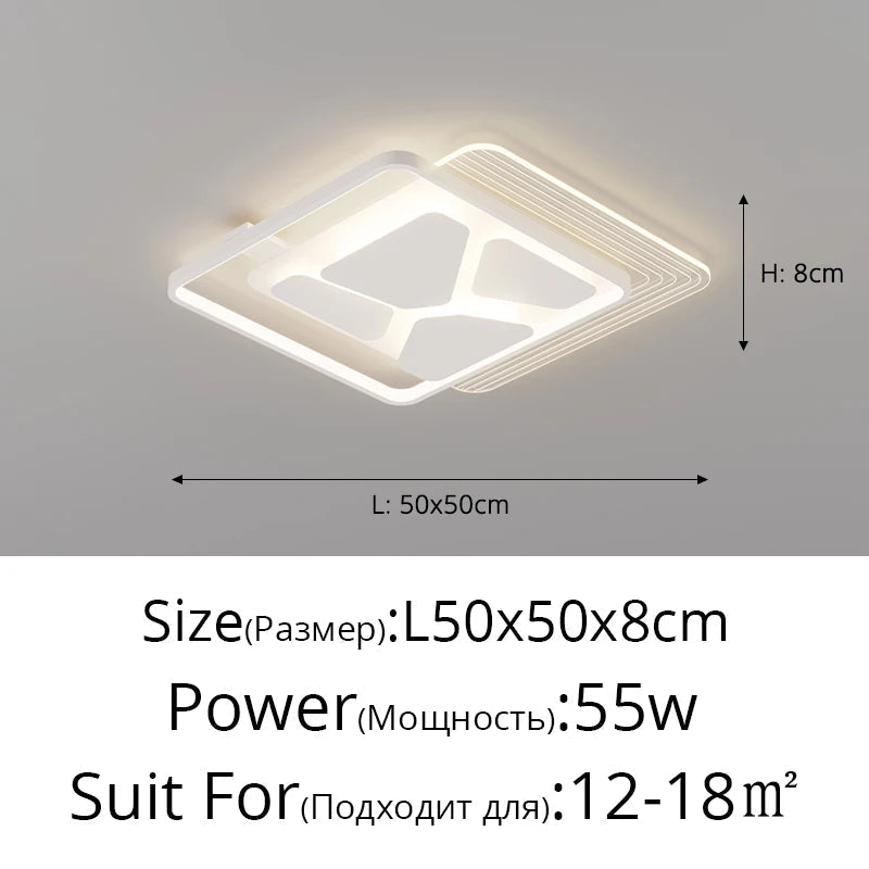 plafonnier led moderne minimaliste pour une atmosphère élégante