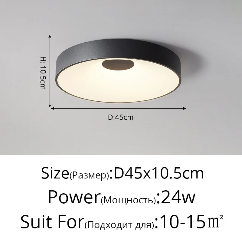 plafonnier led moderne minimaliste rond pour intérieur