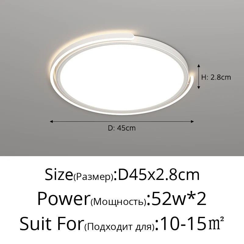 plafonnier led moderne pour éclairage décoratif intérieur