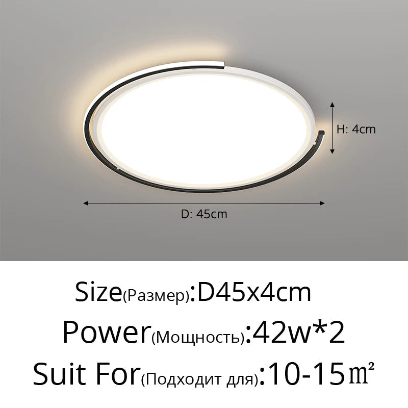 plafonnier led moderne pour éclairage décoratif intérieur