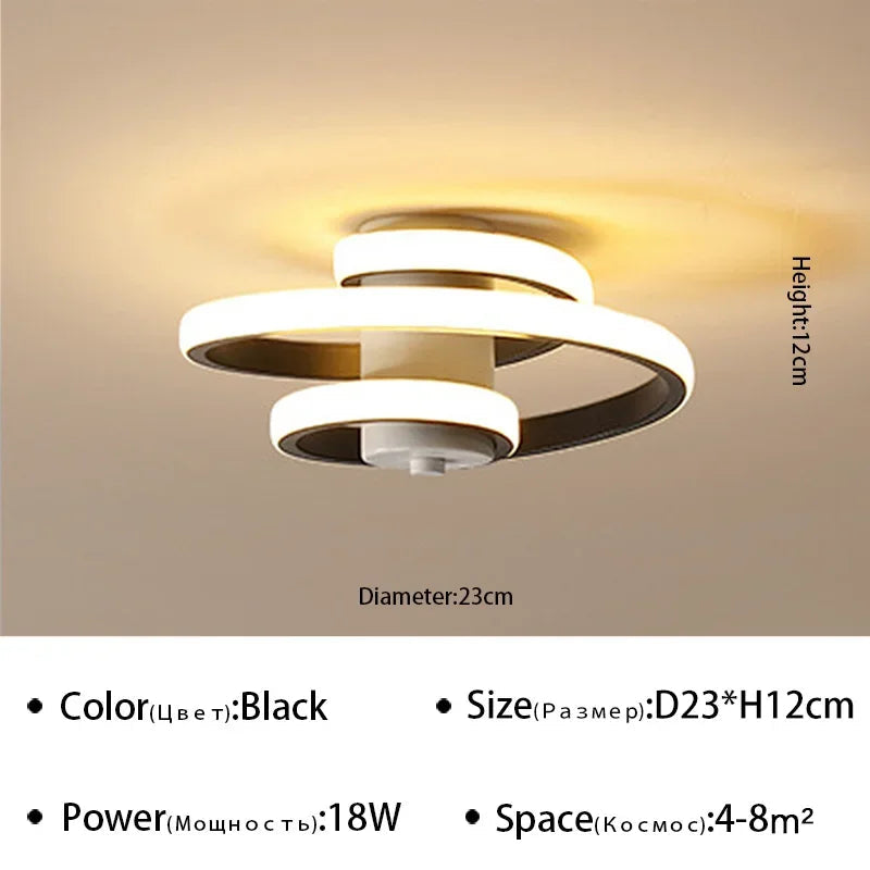 plafonnier à led moderne pour éclairage intérieur design