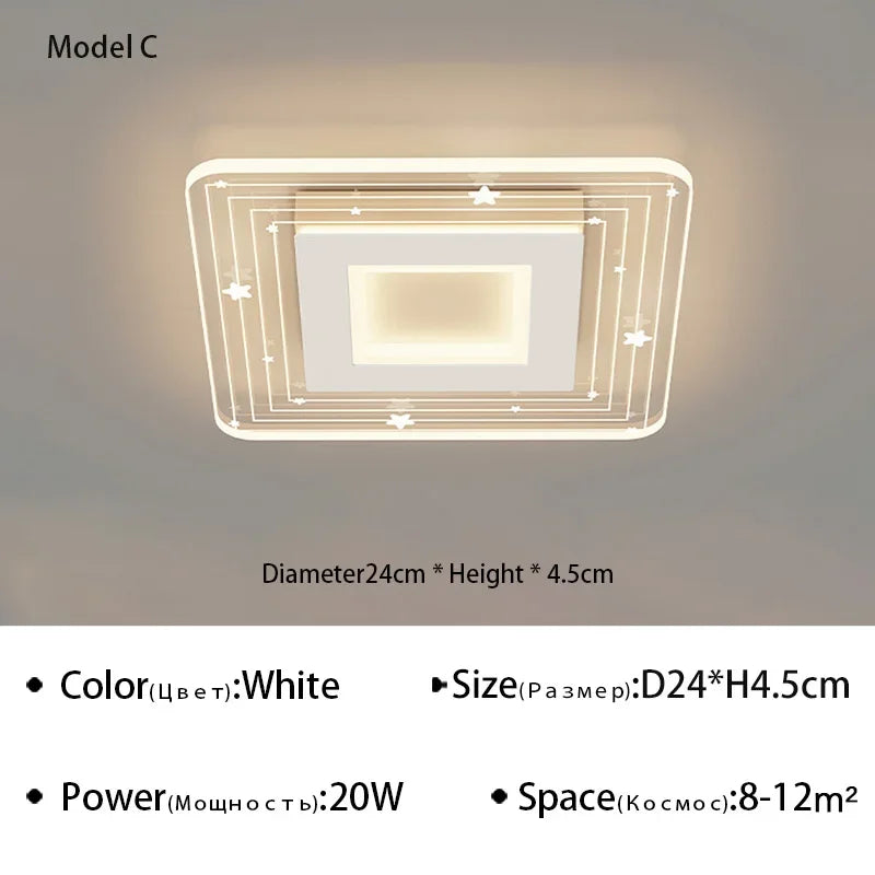 plafonnier led moderne pour éclairage intérieur design élégant