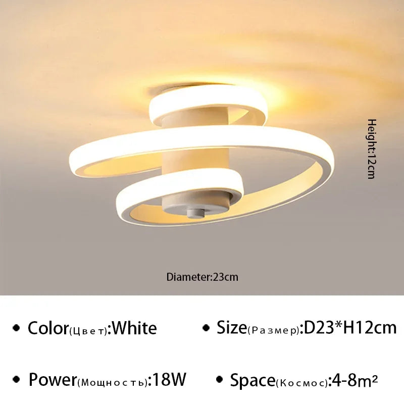 plafonnier à led moderne pour éclairage intérieur design nordique
