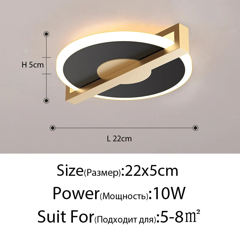 plafonnier led moderne pour éclairage intérieur style nordique