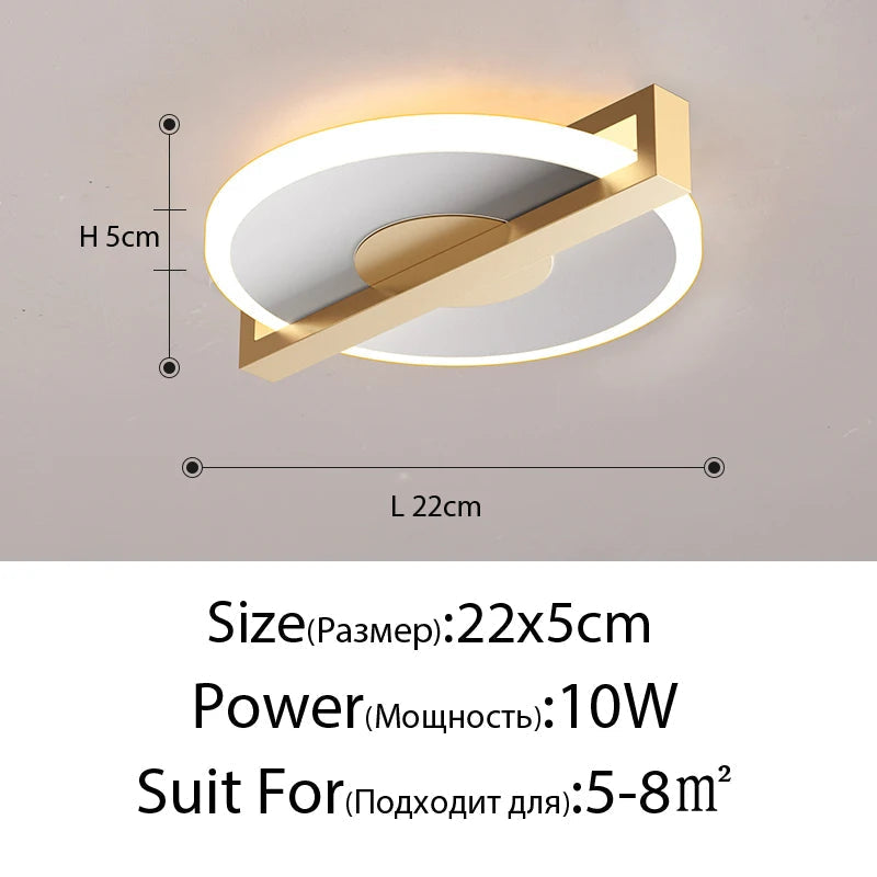 plafonnier led moderne pour éclairage intérieur style nordique