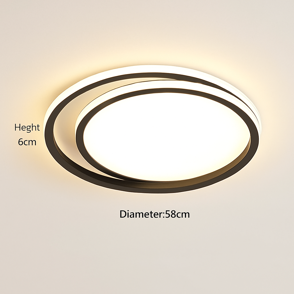 plafonnier led moderne pour décoration d'intérieur élégante