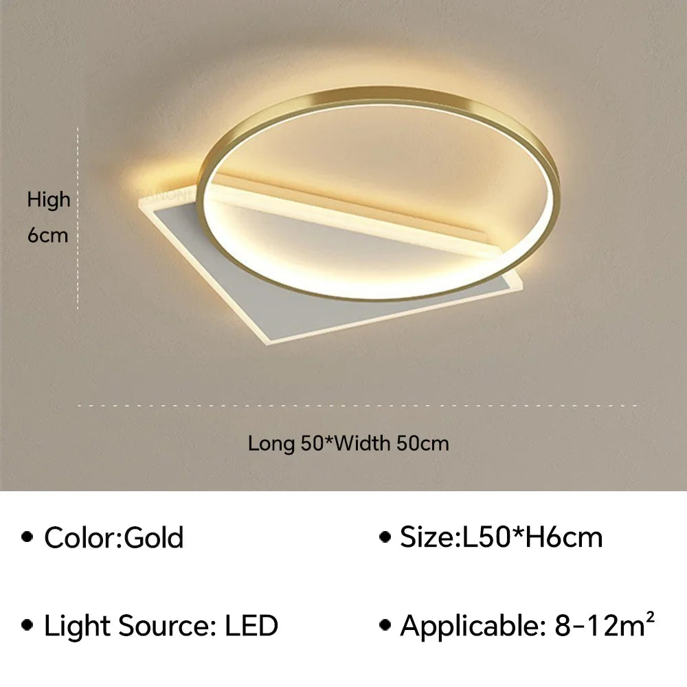 plafonnier led moderne pour décoration d'intérieur élégante
