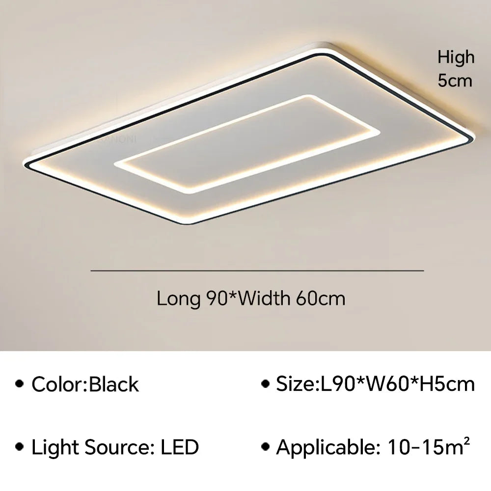 plafonnier led moderne pour décoration d'intérieur élégante