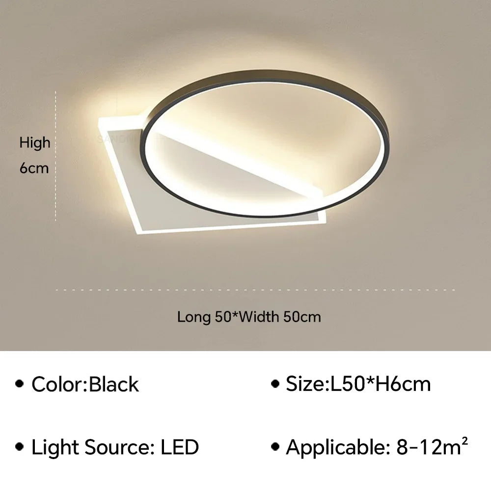 plafonnier led moderne pour décoration d'intérieur élégante