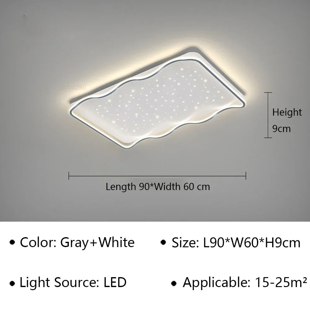 plafonnier led moderne pour décoration d'intérieur élégante et contemporaine