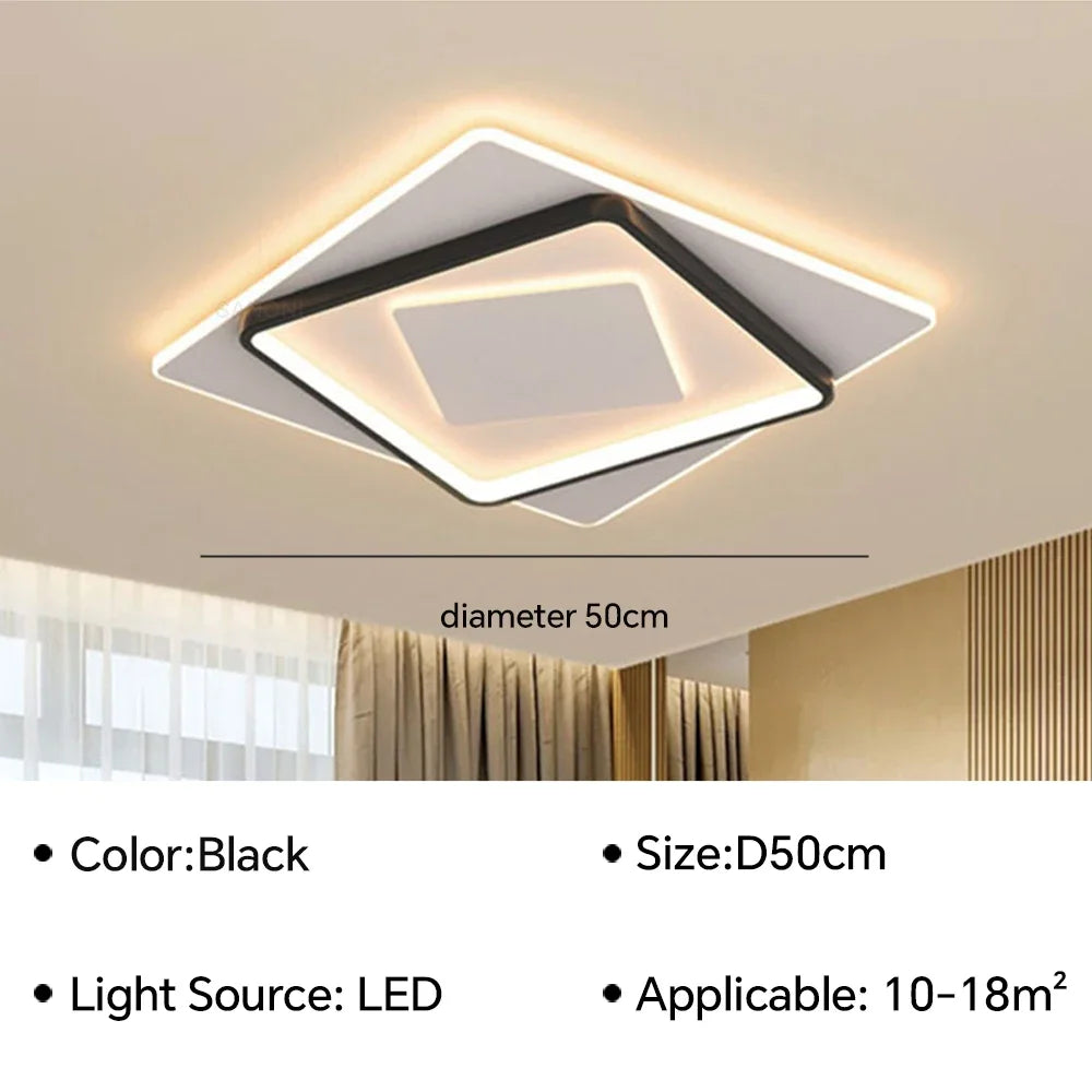 plafonnier led moderne pour décoration d'intérieur élégante et lumineuse