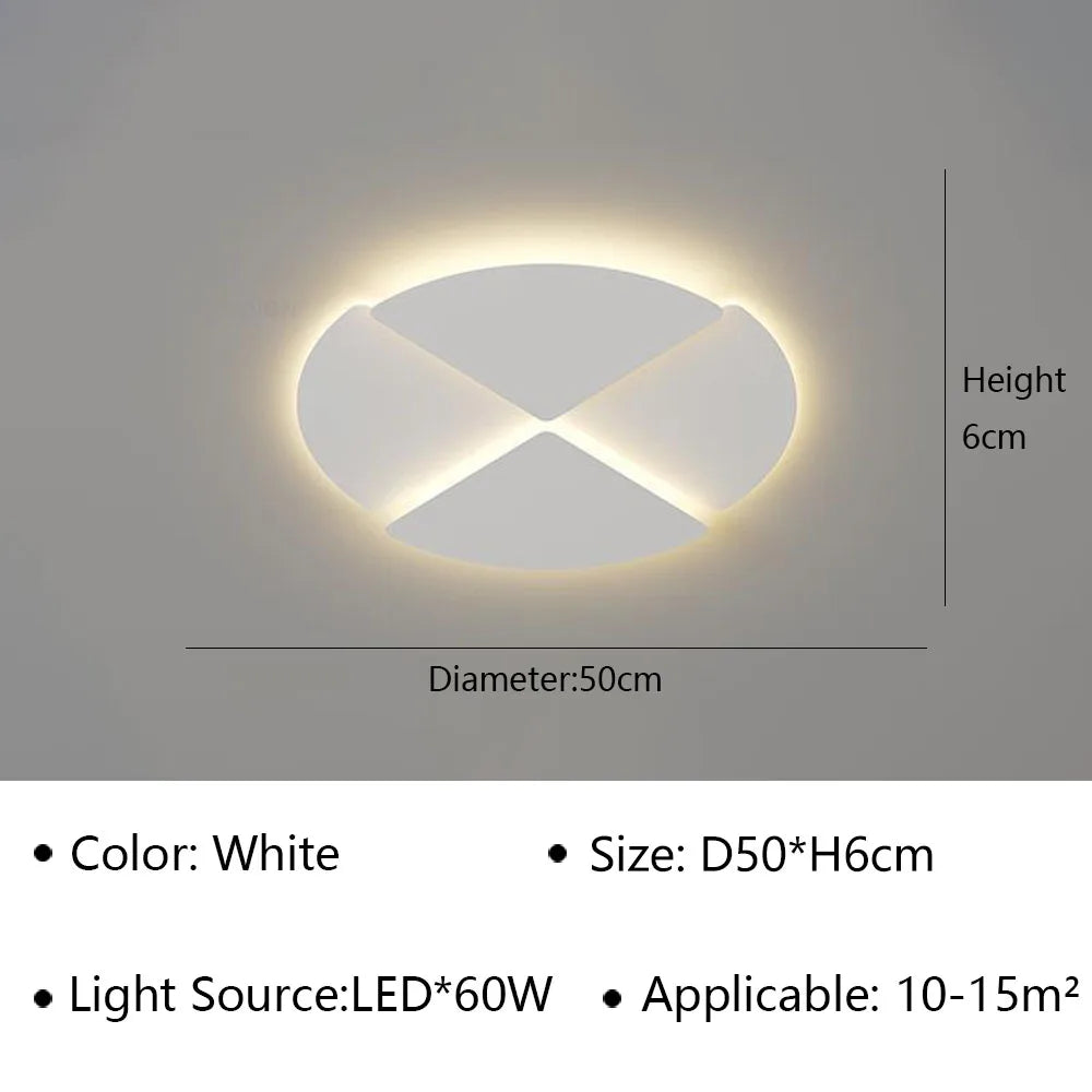 plafonnier led moderne pour décoration d'intérieur luminaire intelligent