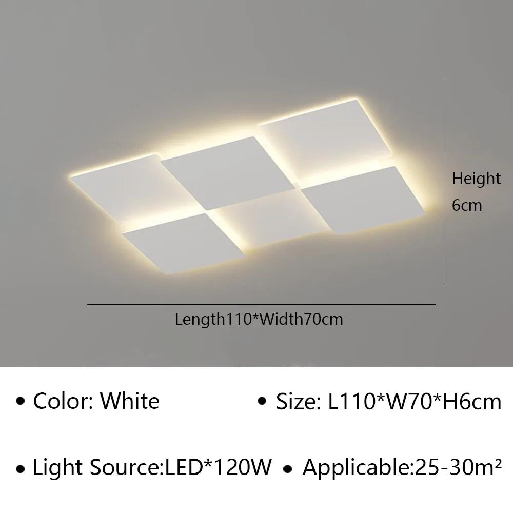 plafonnier led moderne pour décoration d'intérieur luminaire intelligent