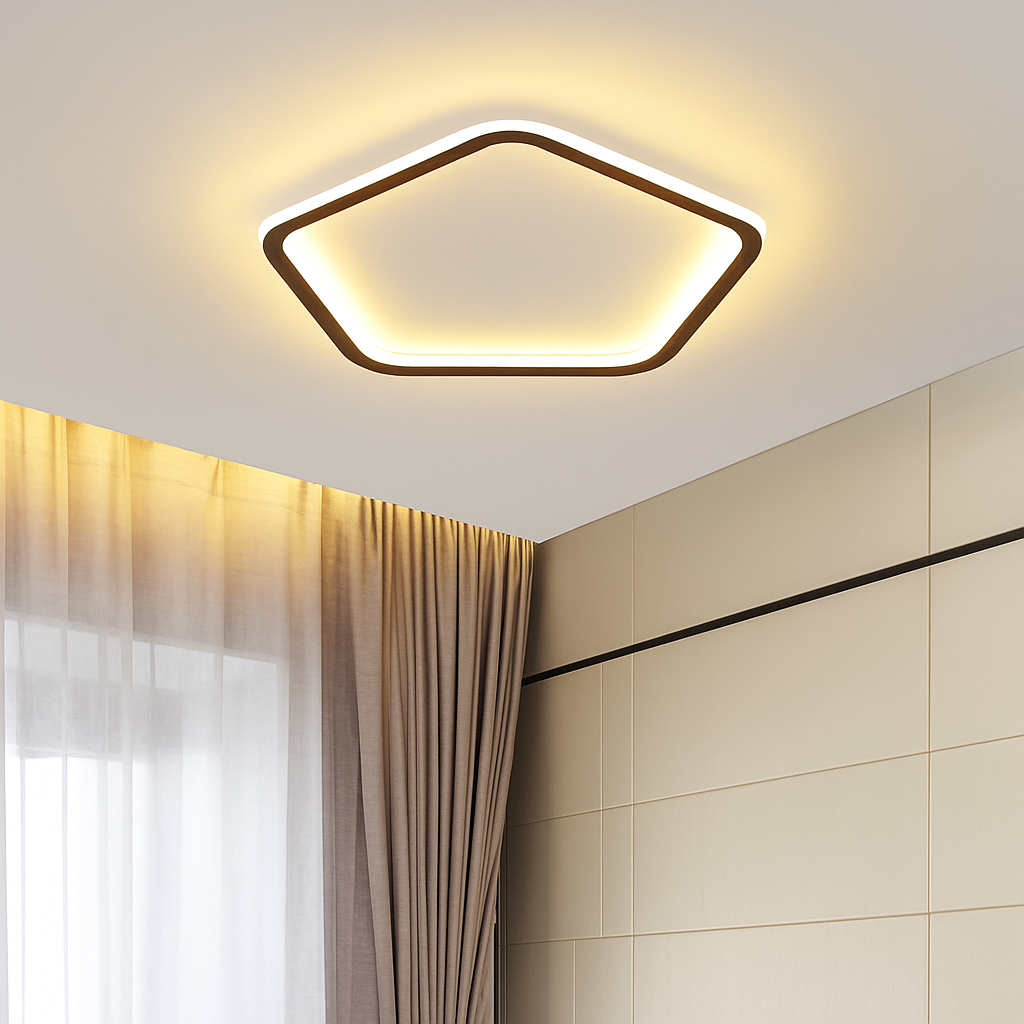 plafonnier led moderne pour décoration intérieure et ambiance chaleureuse