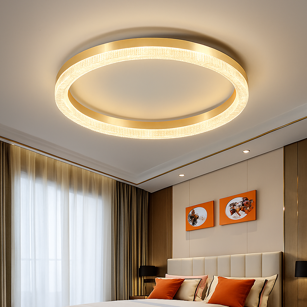plafonnier led moderne pour décoration intérieure et ambiance chaleureuse