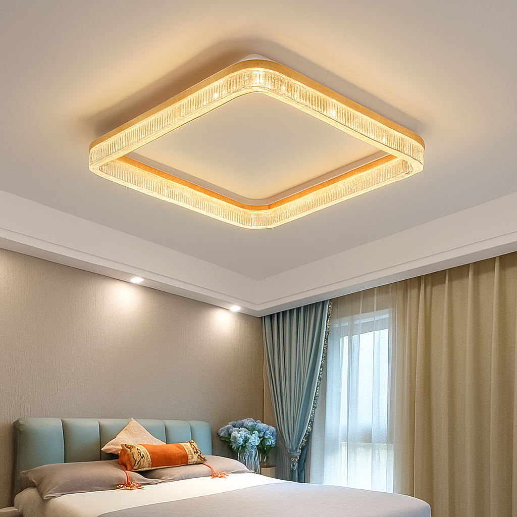plafonnier led moderne pour décoration intérieure et ambiance chaleureuse
