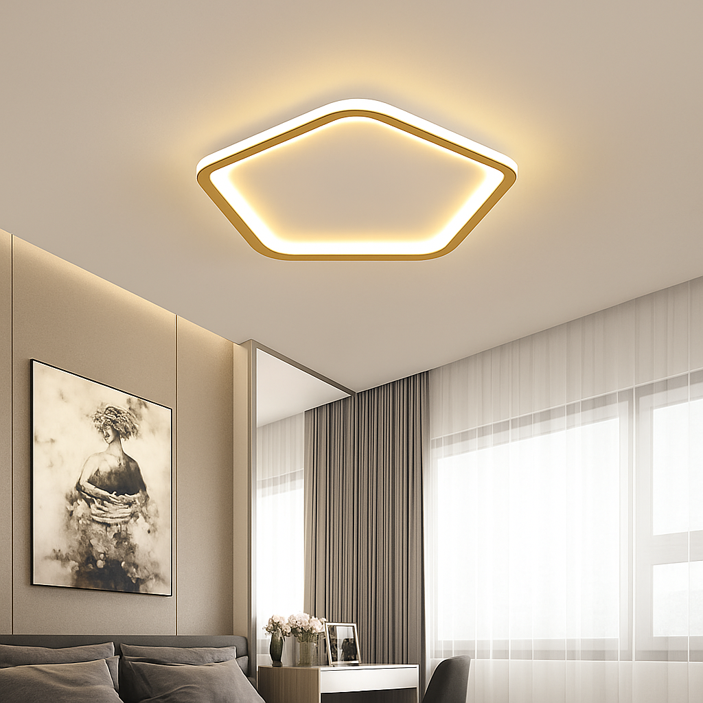 plafonnier led moderne pour décoration intérieure et ambiance chaleureuse