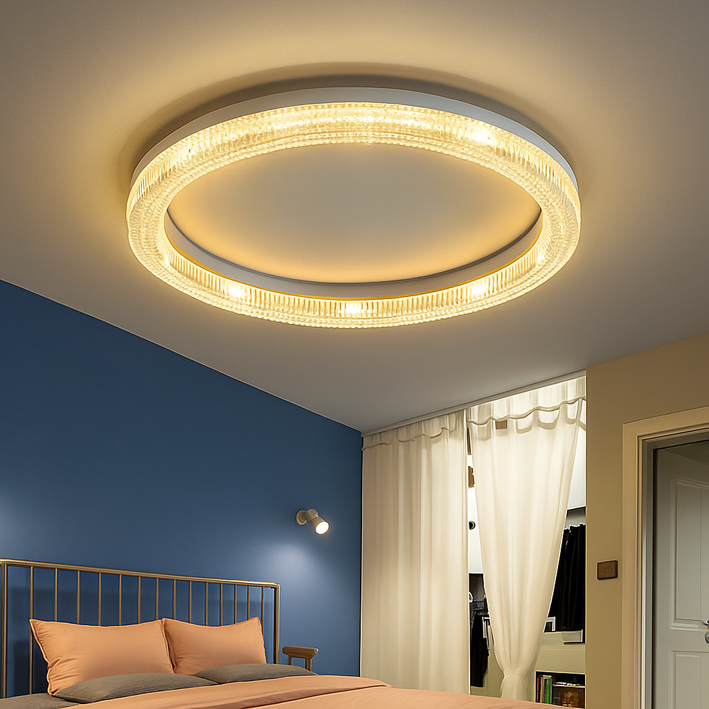 plafonnier led moderne pour décoration intérieure et ambiance chaleureuse