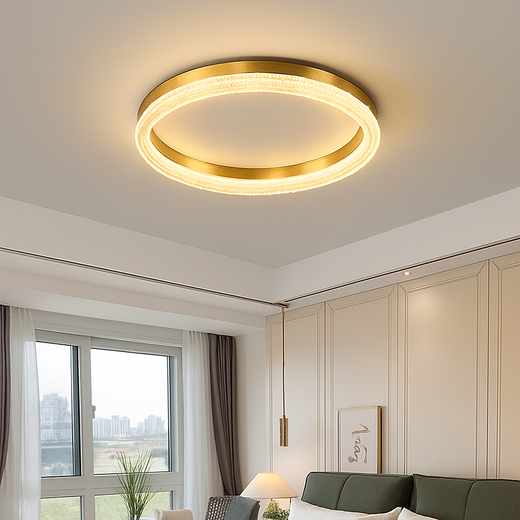 plafonnier led moderne pour décoration intérieure et ambiance chaleureuse