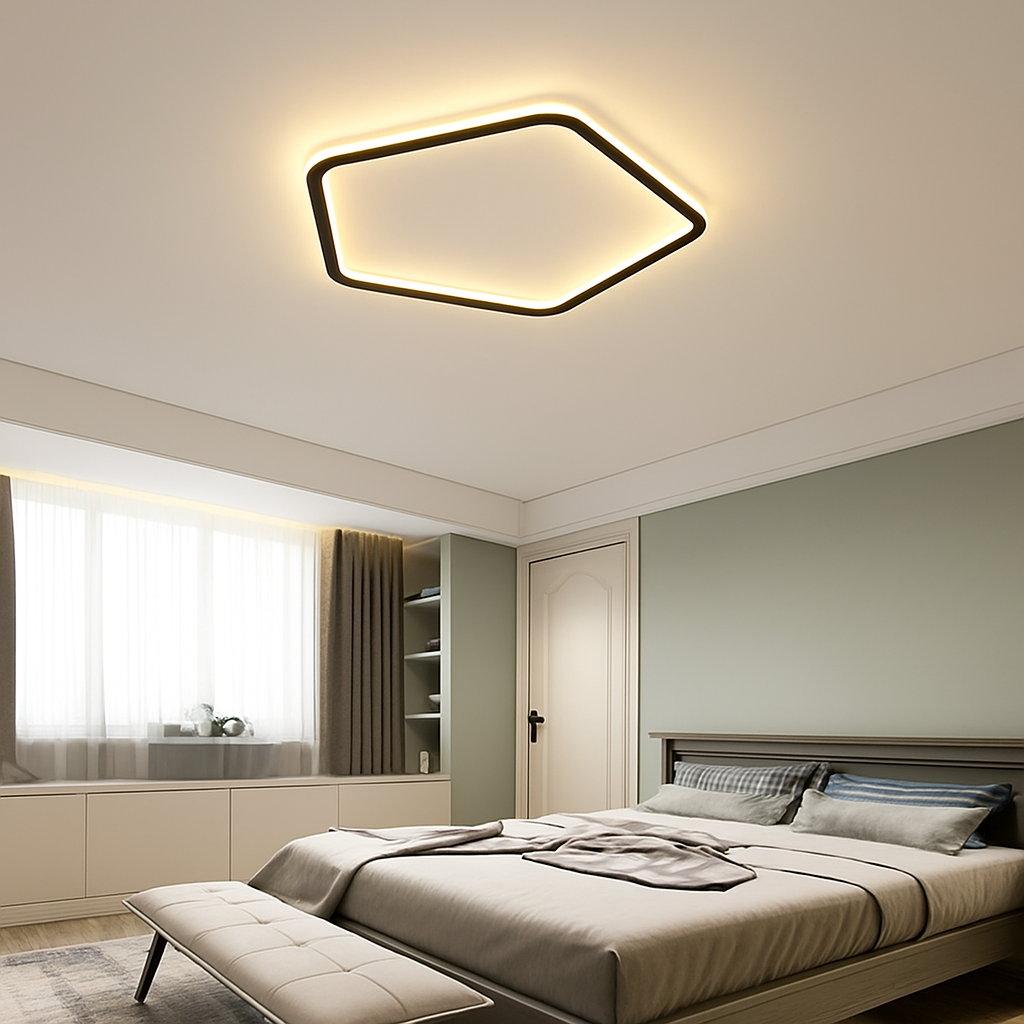 plafonnier led moderne pour décoration intérieure et ambiance chaleureuse