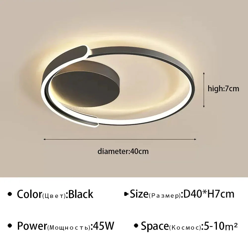plafonnier led moderne pour décoration intérieure et ambiance chaleureuse