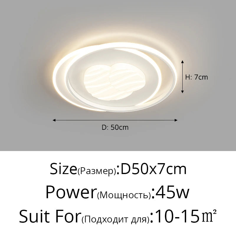plafonnier à led moderne pour décoration intérieure et luminaires élégants