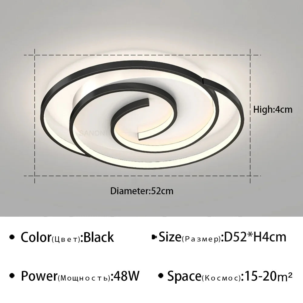 plafonnier led moderne pour décoration intérieure élégante