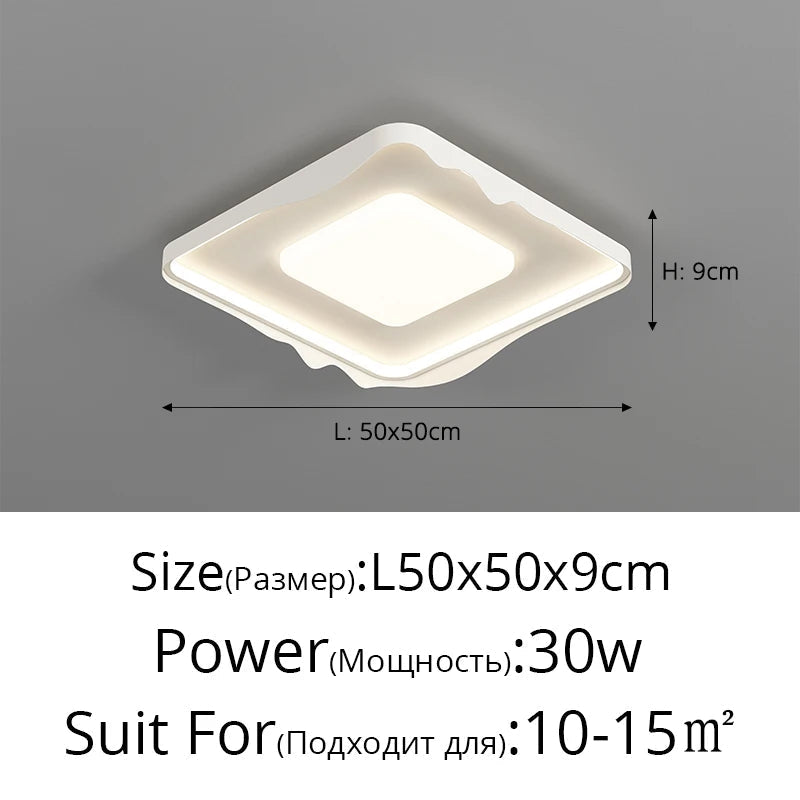 plafonnier à led moderne pour décoration intérieure élégante