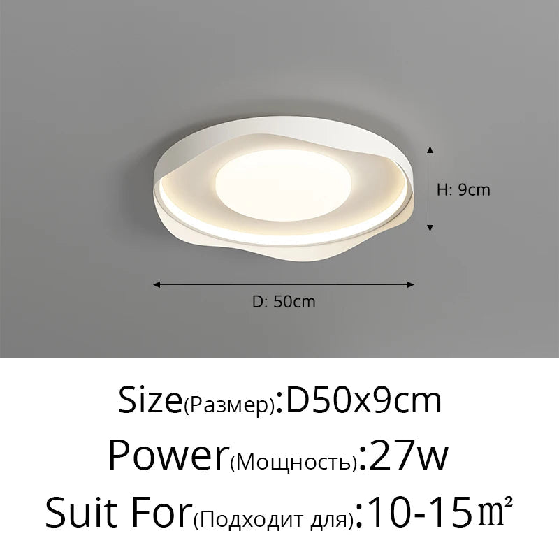 plafonnier à led moderne pour décoration intérieure élégante