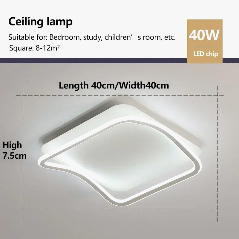 plafonnier led moderne pour décoration intérieure élégante et simple