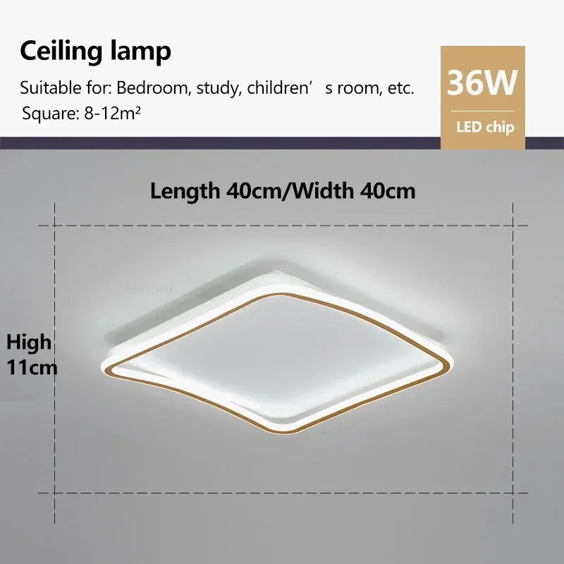 plafonnier led moderne pour décoration intérieure élégante et simple