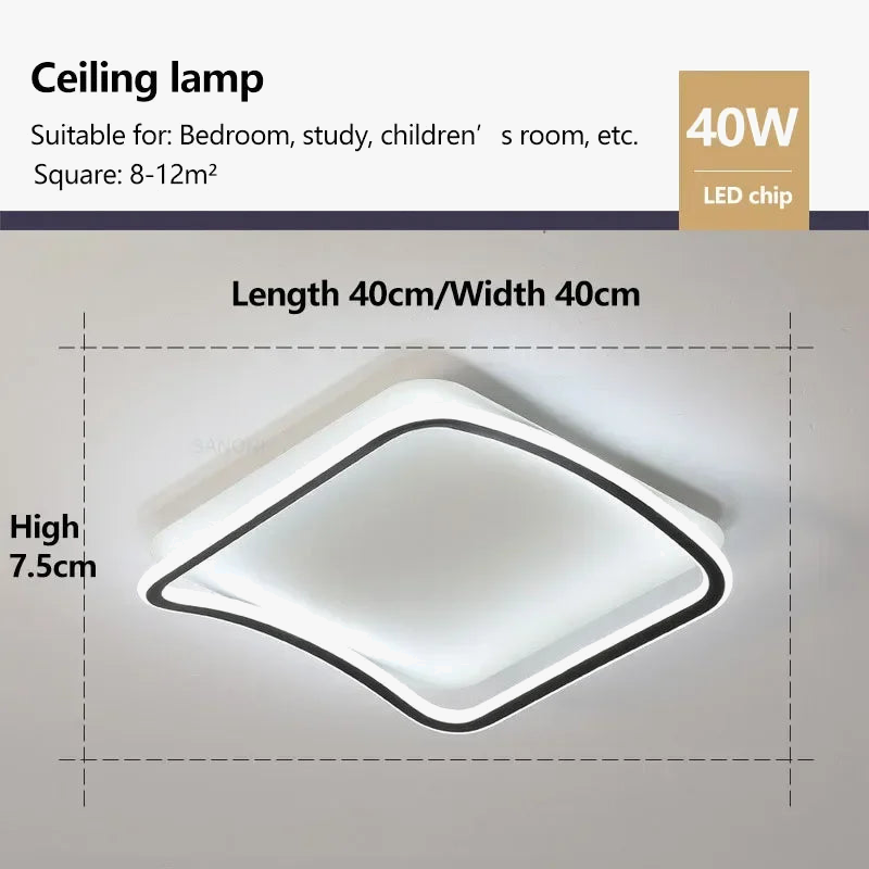 plafonnier led moderne pour décoration intérieure élégante et simple