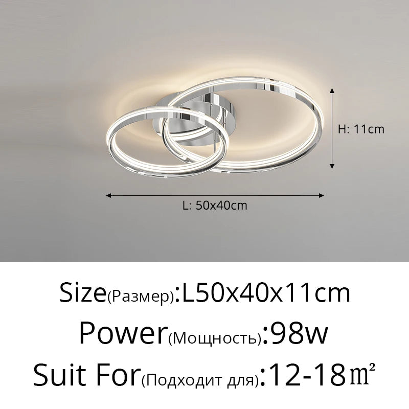 plafonnier led moderne pour décoration intérieure lumineuse
