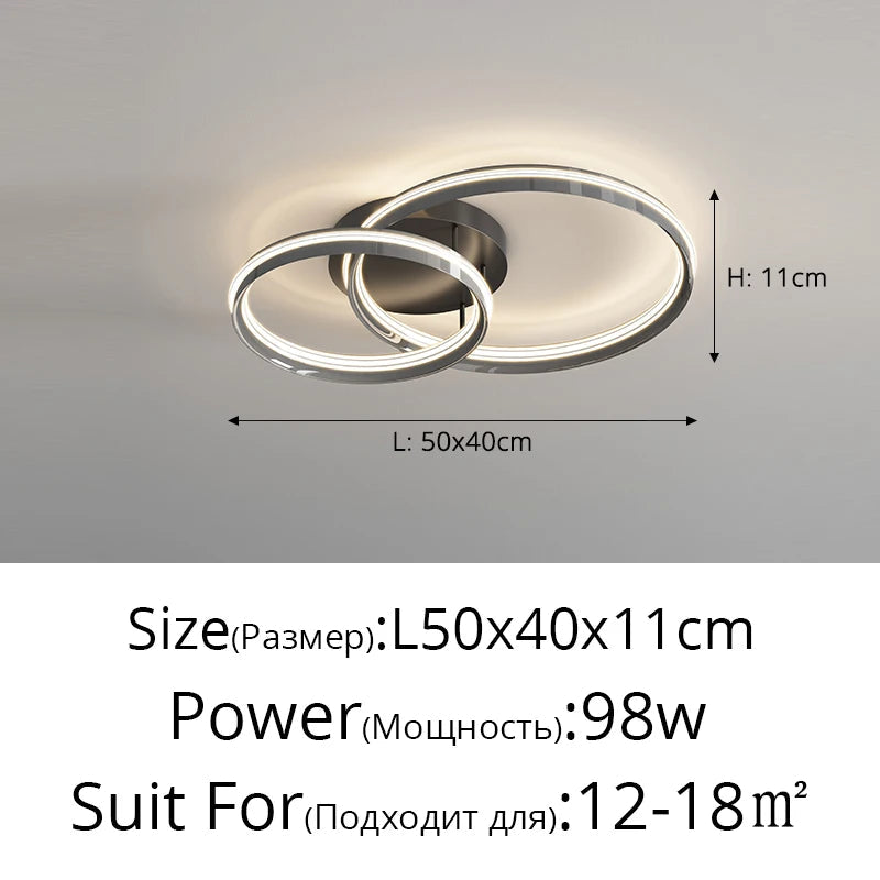plafonnier led moderne pour décoration intérieure lumineuse