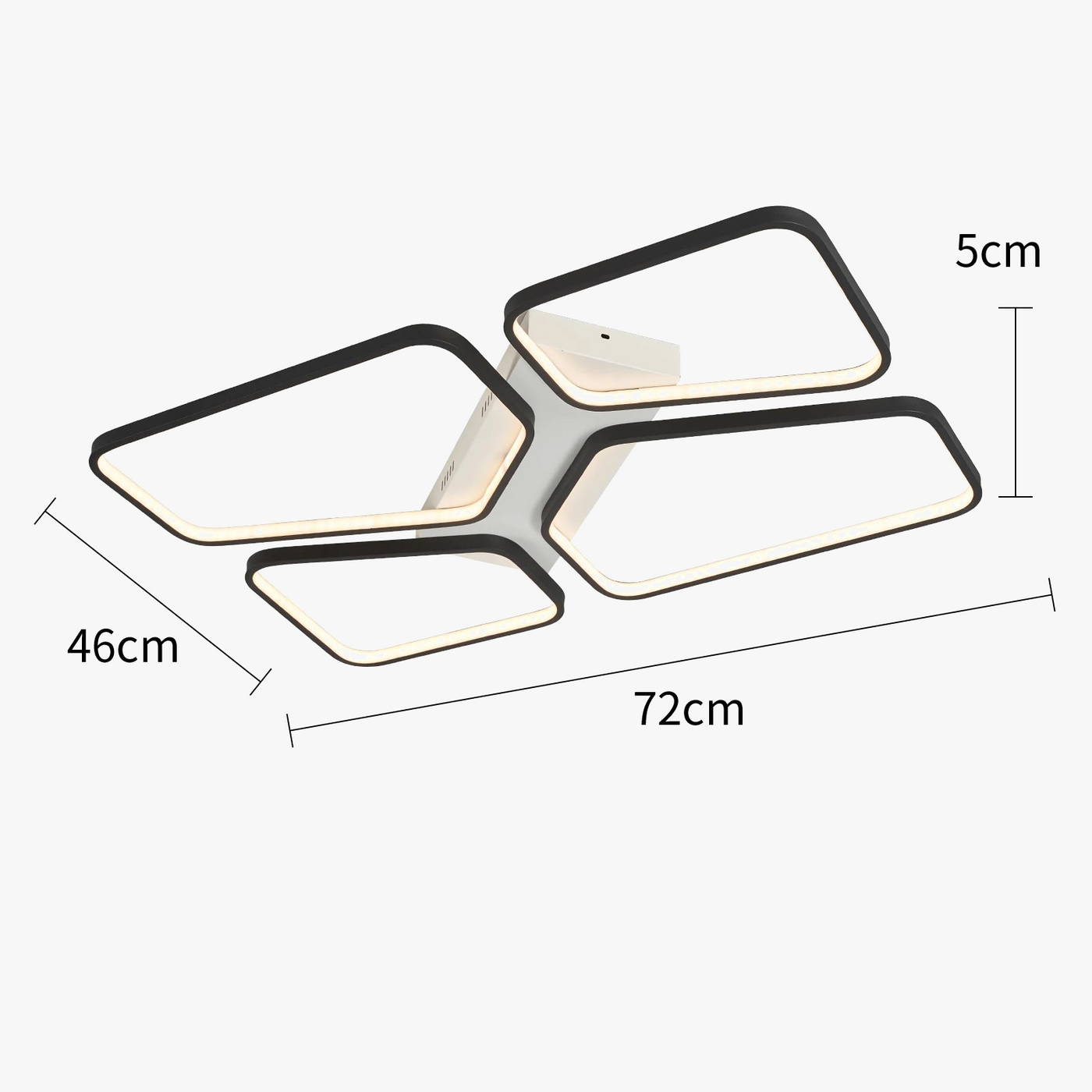 plafonnier à led moderne pour intérieur design élégant