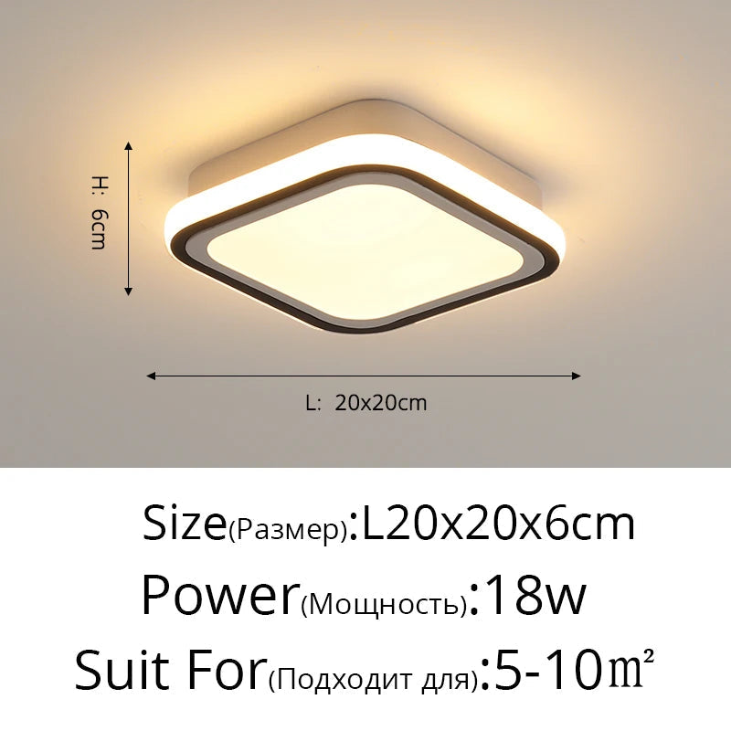 plafonnier led moderne pour intérieur nordique luminaire